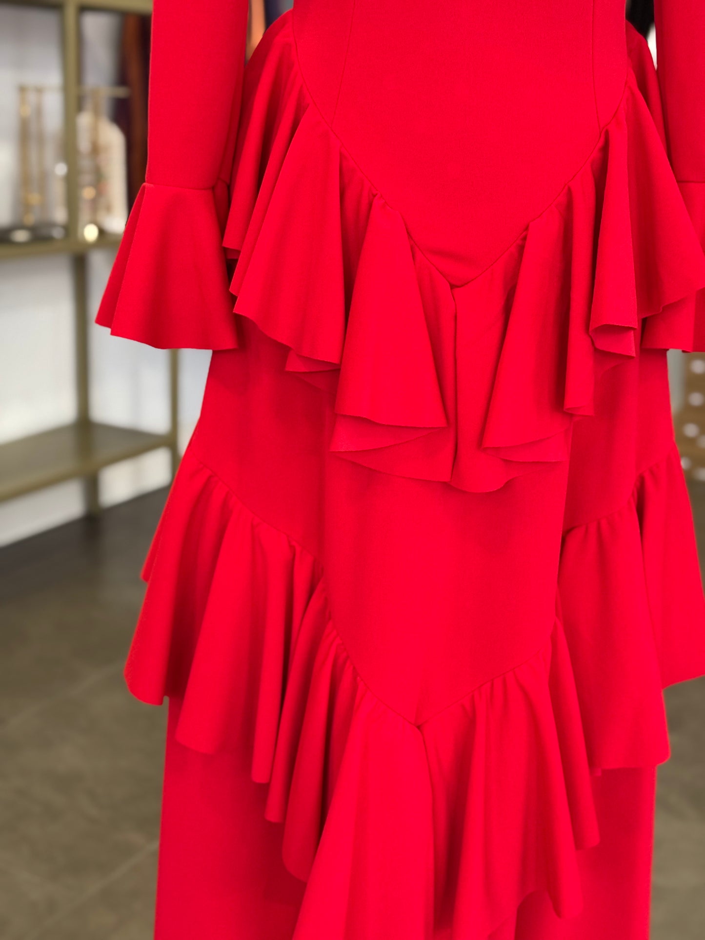 Traje flamenca Sevilla rojo