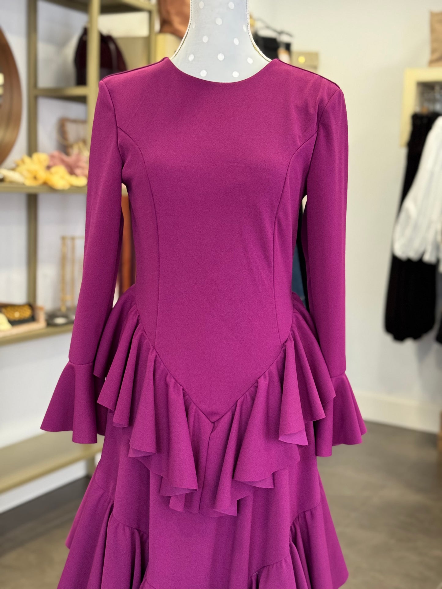 Traje flamenca Sevilla buganvilla