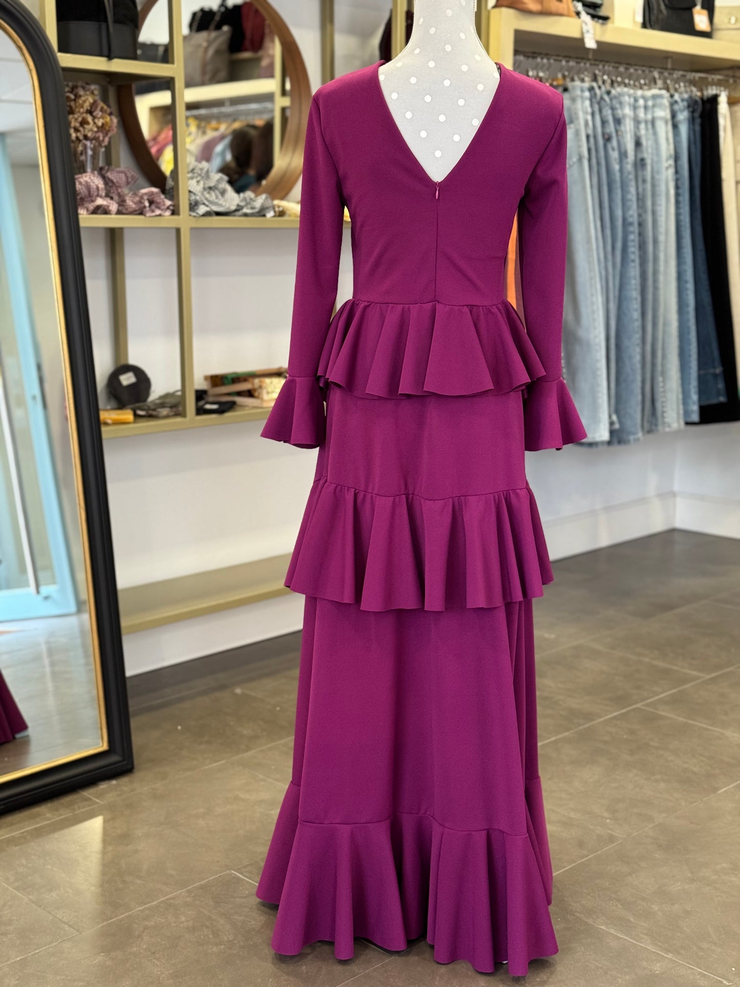Traje flamenca Sevilla buganvilla