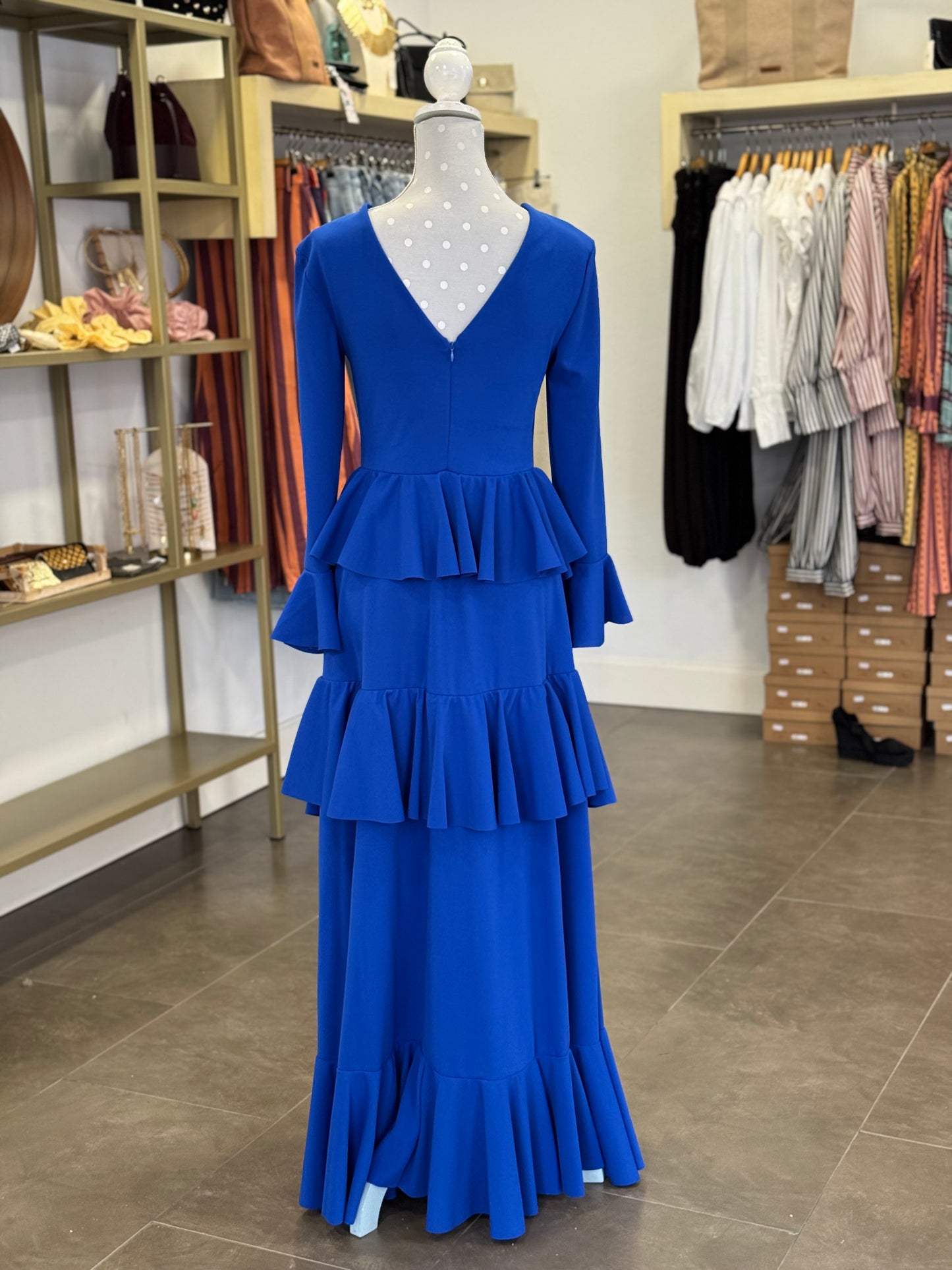 Traje flamenca Sevilla azul klein