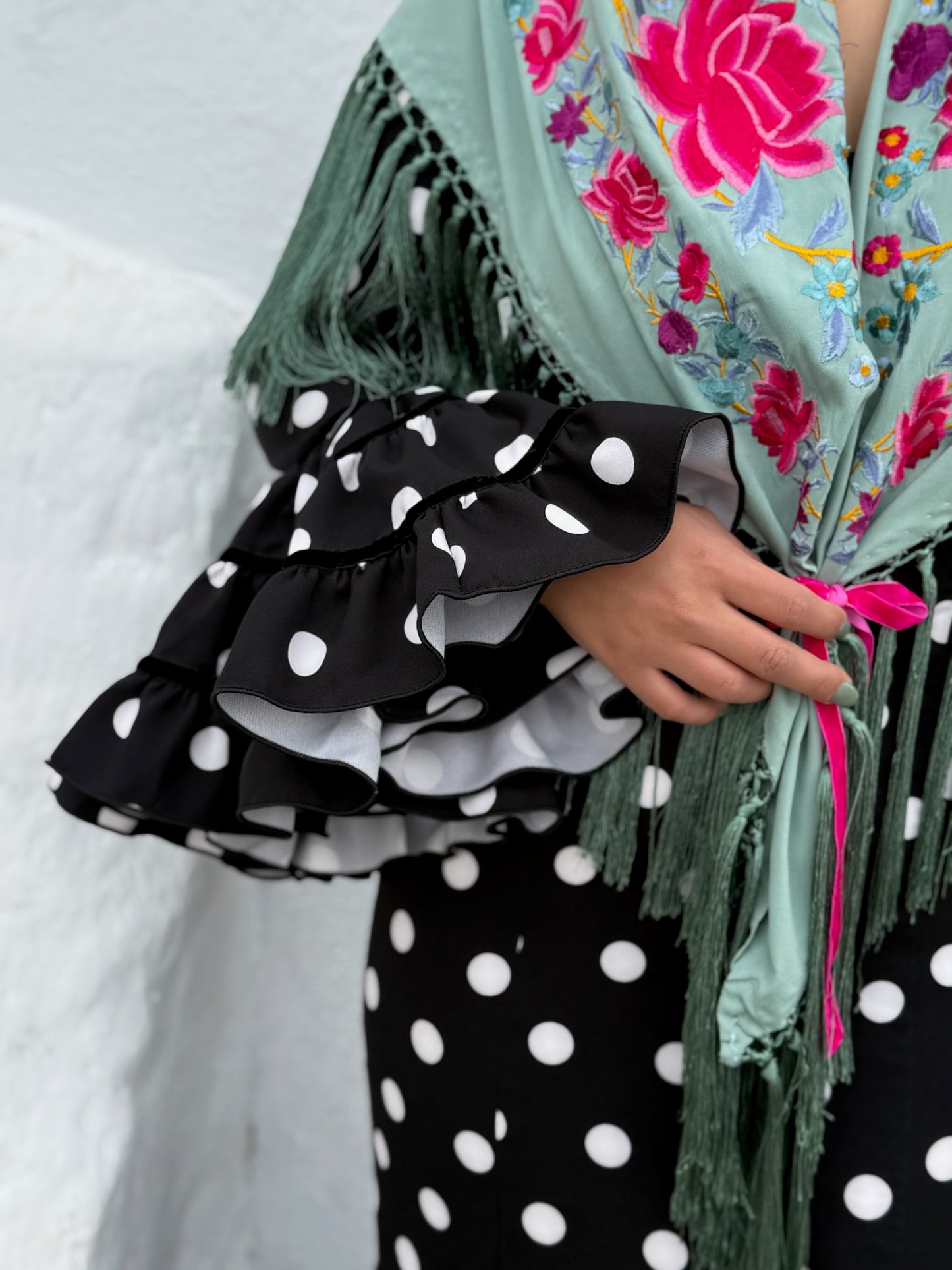 Traje flamenca Écija negro