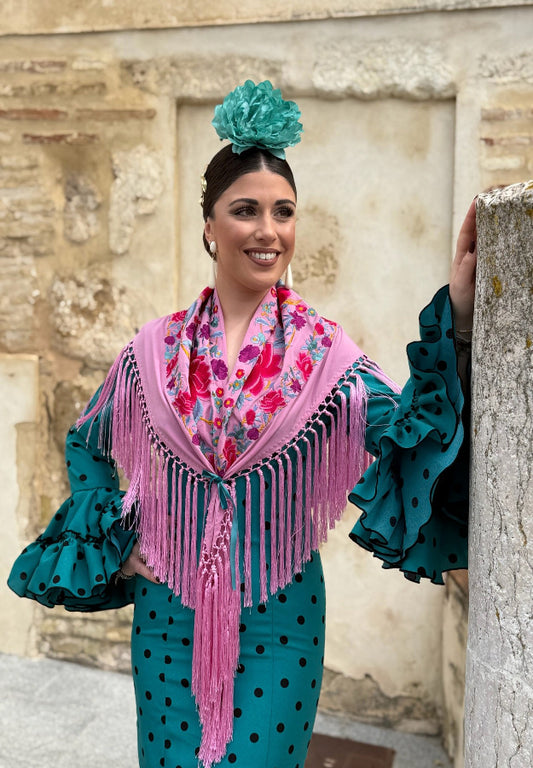 Mantón Cristina Rosa