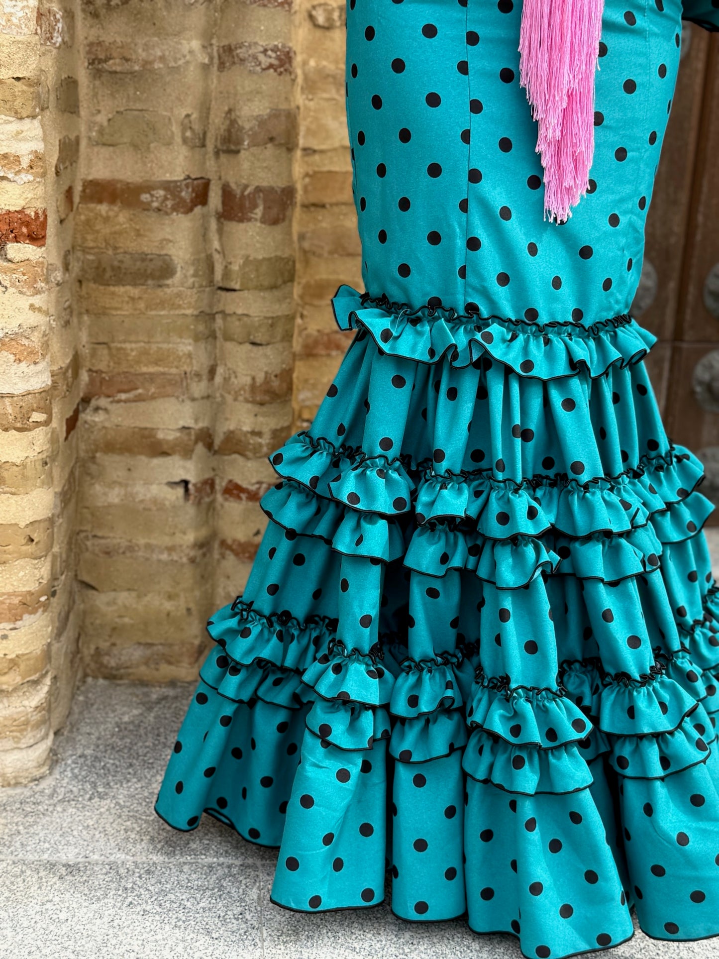 Traje flamenca Granada verde