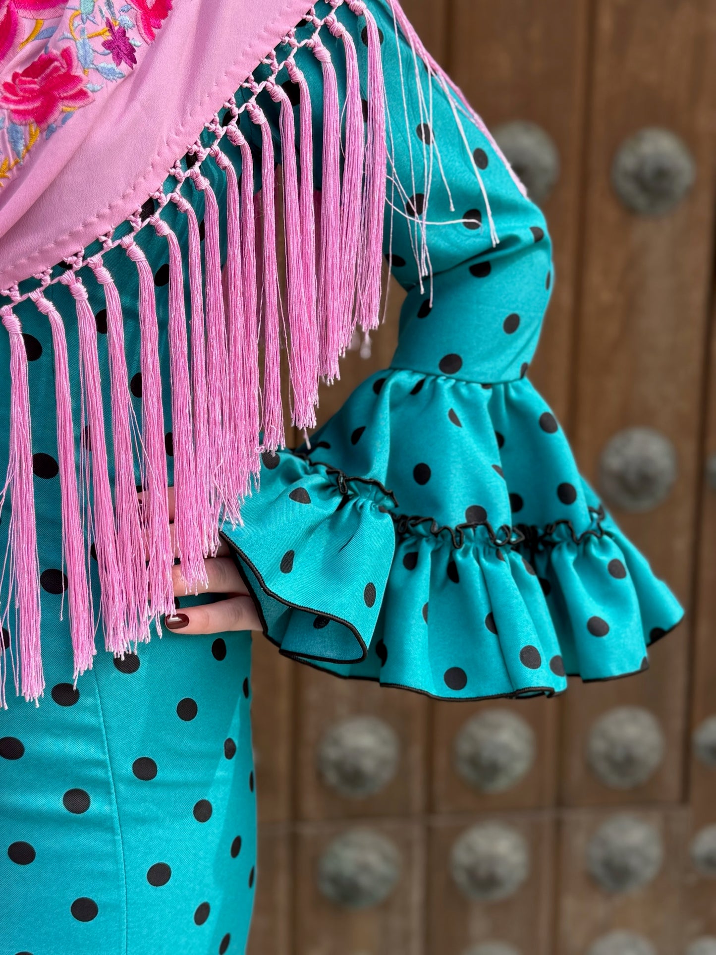 Traje flamenca Granada verde