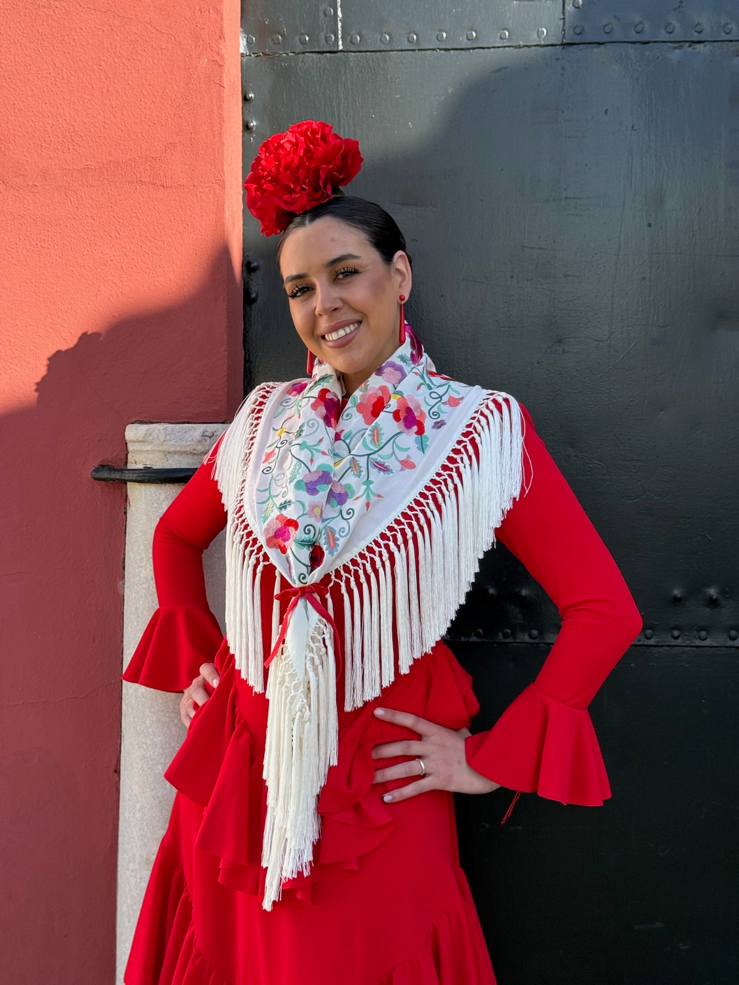 Traje flamenca Sevilla rojo