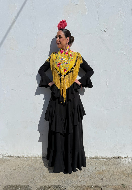 Traje flamenca Sevilla negro