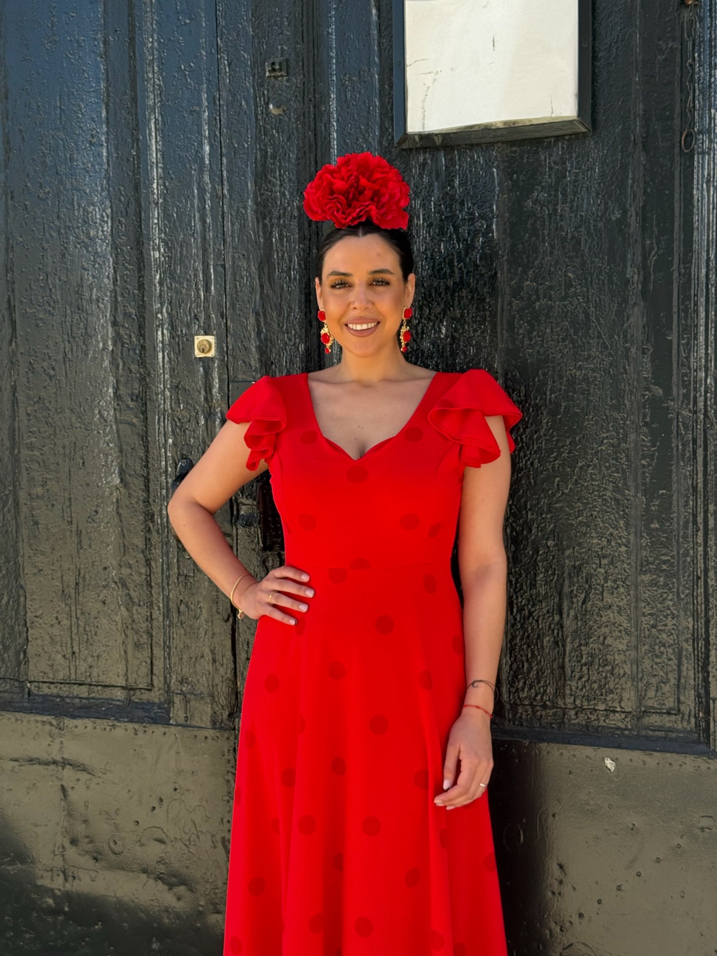 Bata Flamenca Roja