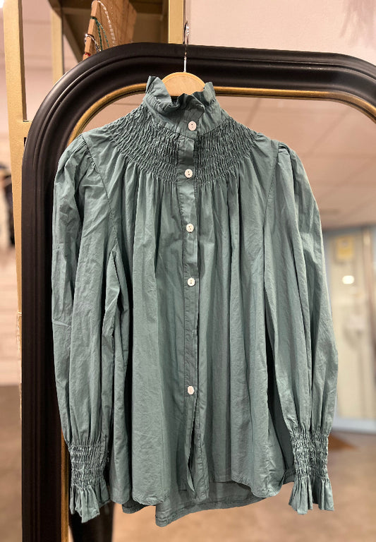 Camisa Ángela Verde Agua