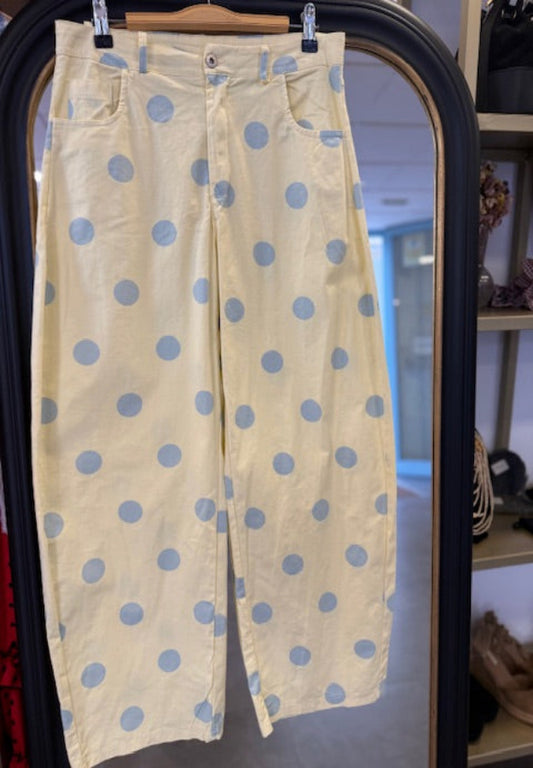 Pantalón Amarillo Lunares