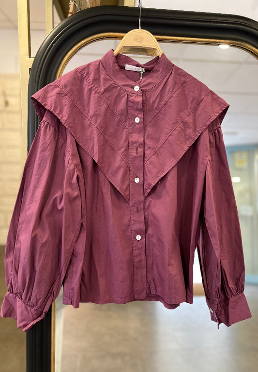 Camisa Martina Burdeos