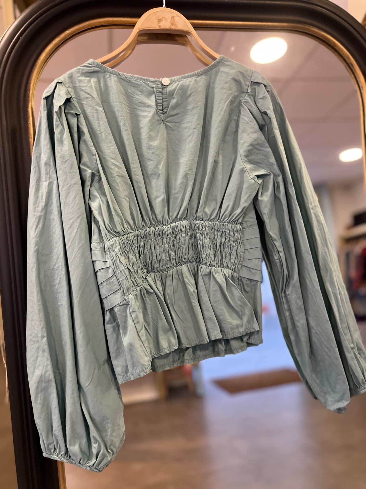 Blusa Tablas Verde Agua