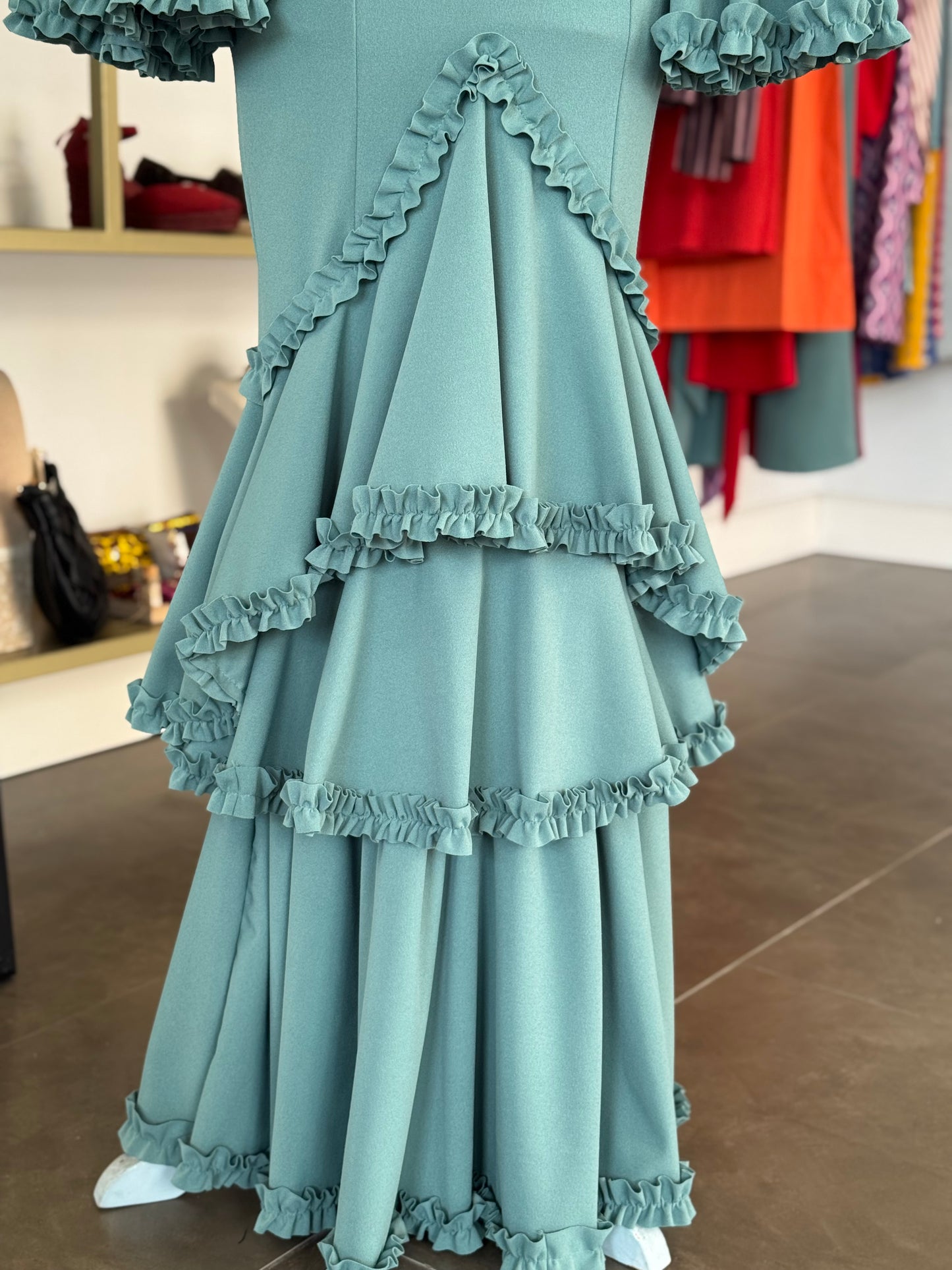 Traje flamenca Giralda verde