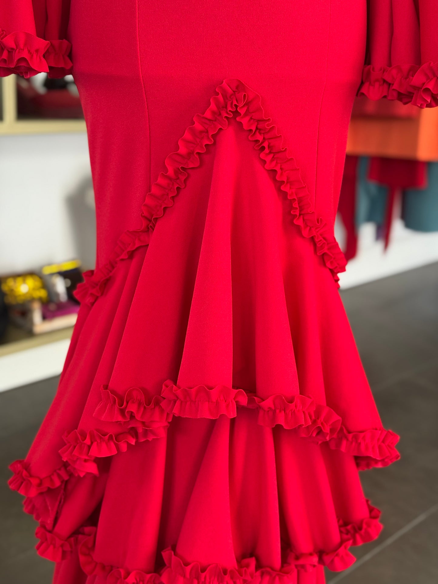 Traje flamenca Giralda rojo