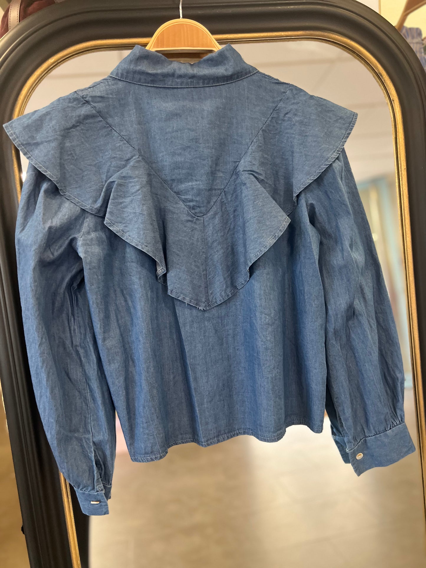 Camisa Vaquera Volante