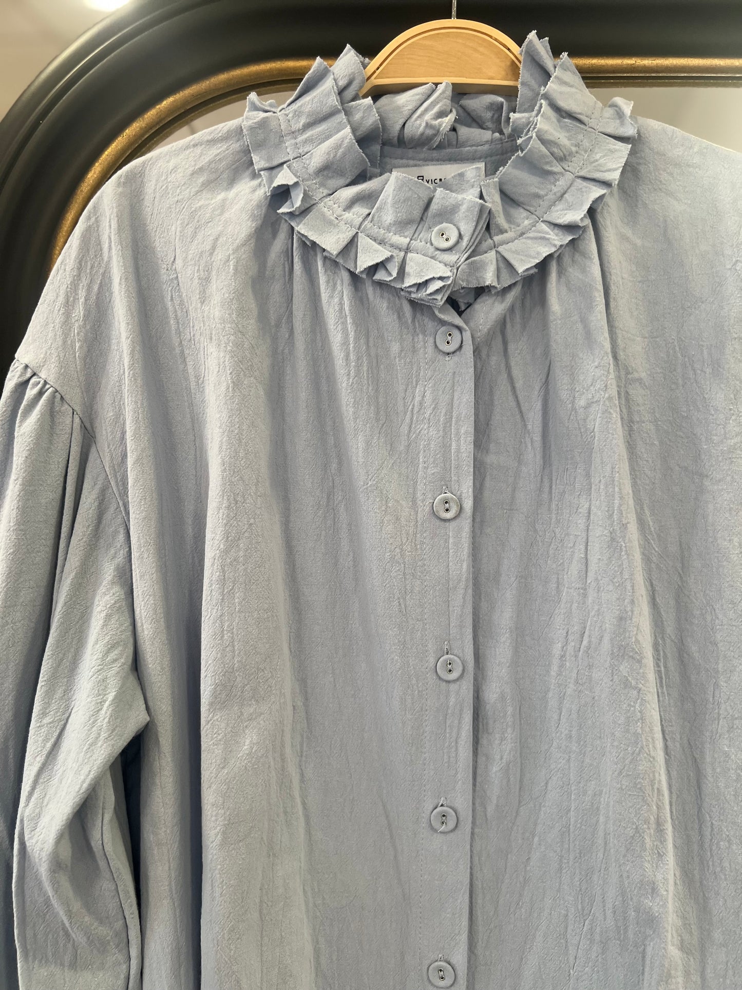 Camisa Abril Celeste Claro