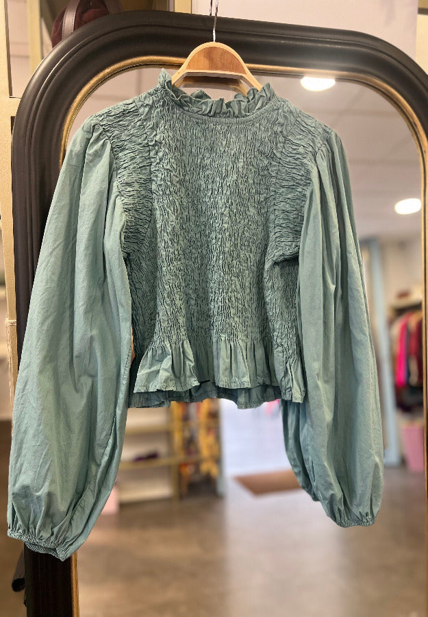 Blusa Almudena Verde Agua