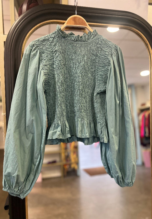 Blusa Almudena Verde Agua