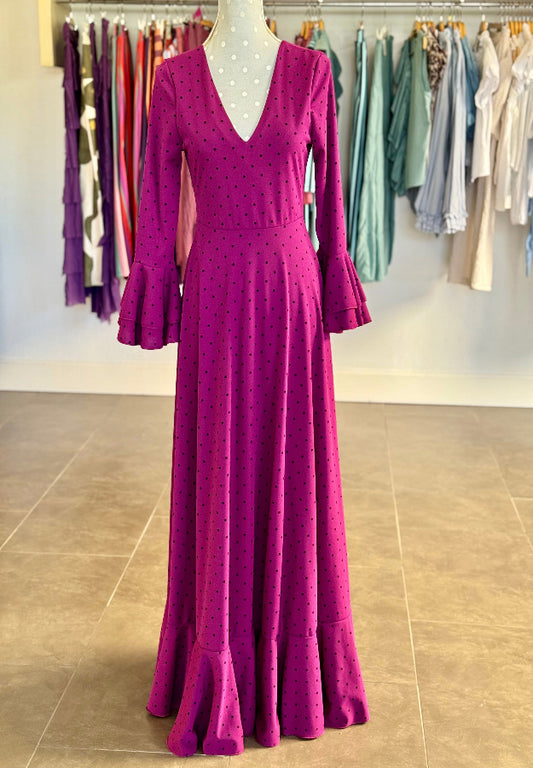 Traje Flamenca Almería buganvilla