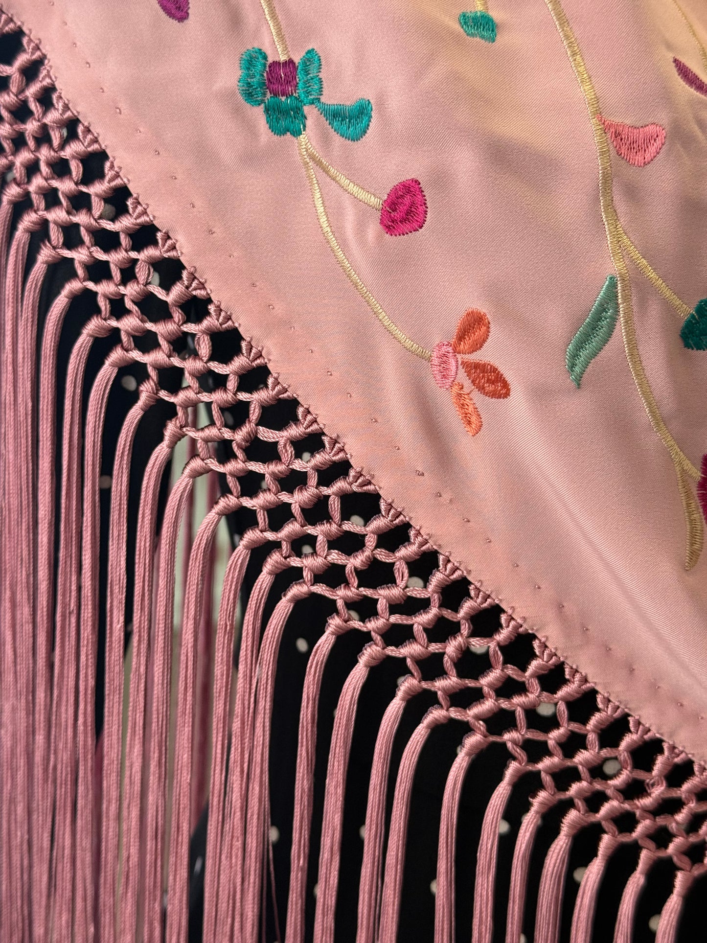 Mantón Paloma Rosa