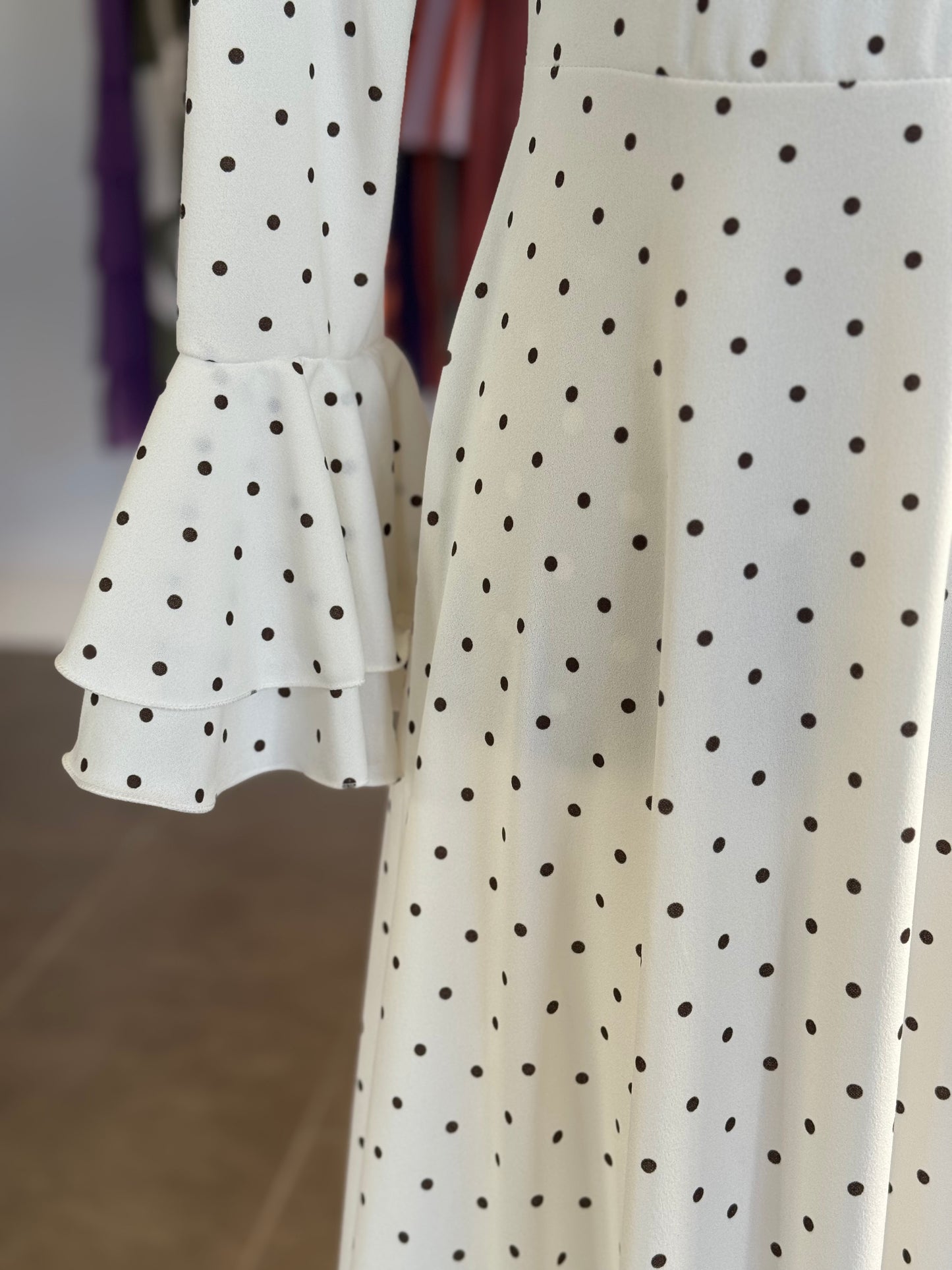 Traje Flamenca Almería blanco