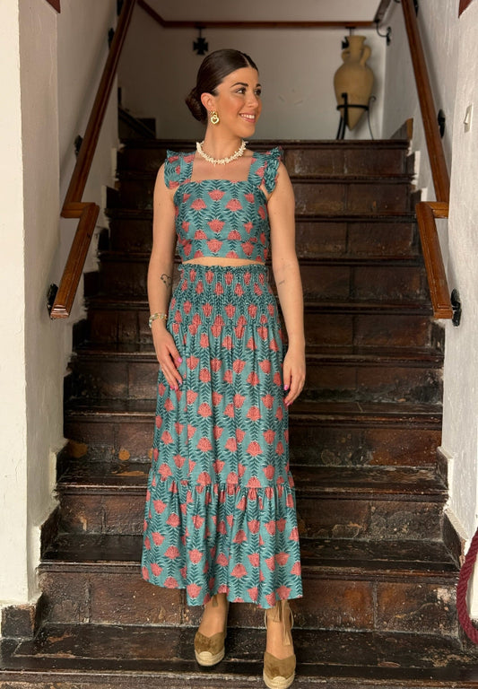 Conjunto Adela turquesa