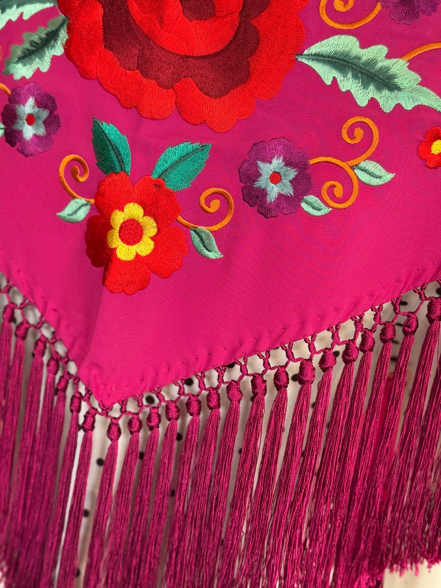 Mantón Celia buganvilla