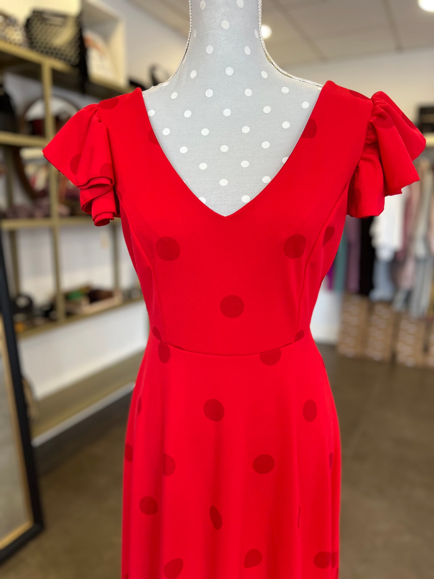 Bata Flamenca Roja