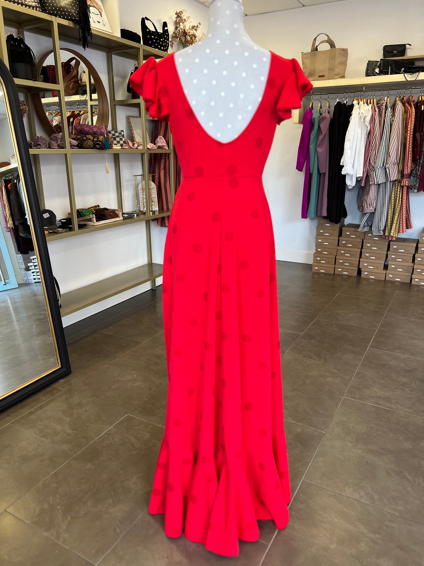 Bata Flamenca Roja