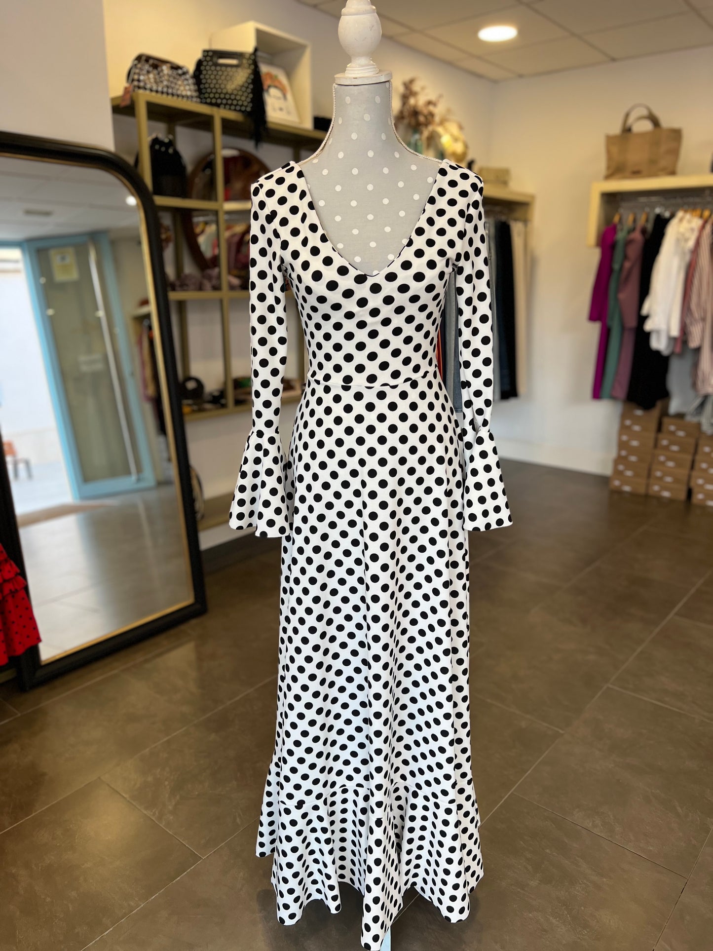 Traje Flamenca Cádiz Negro