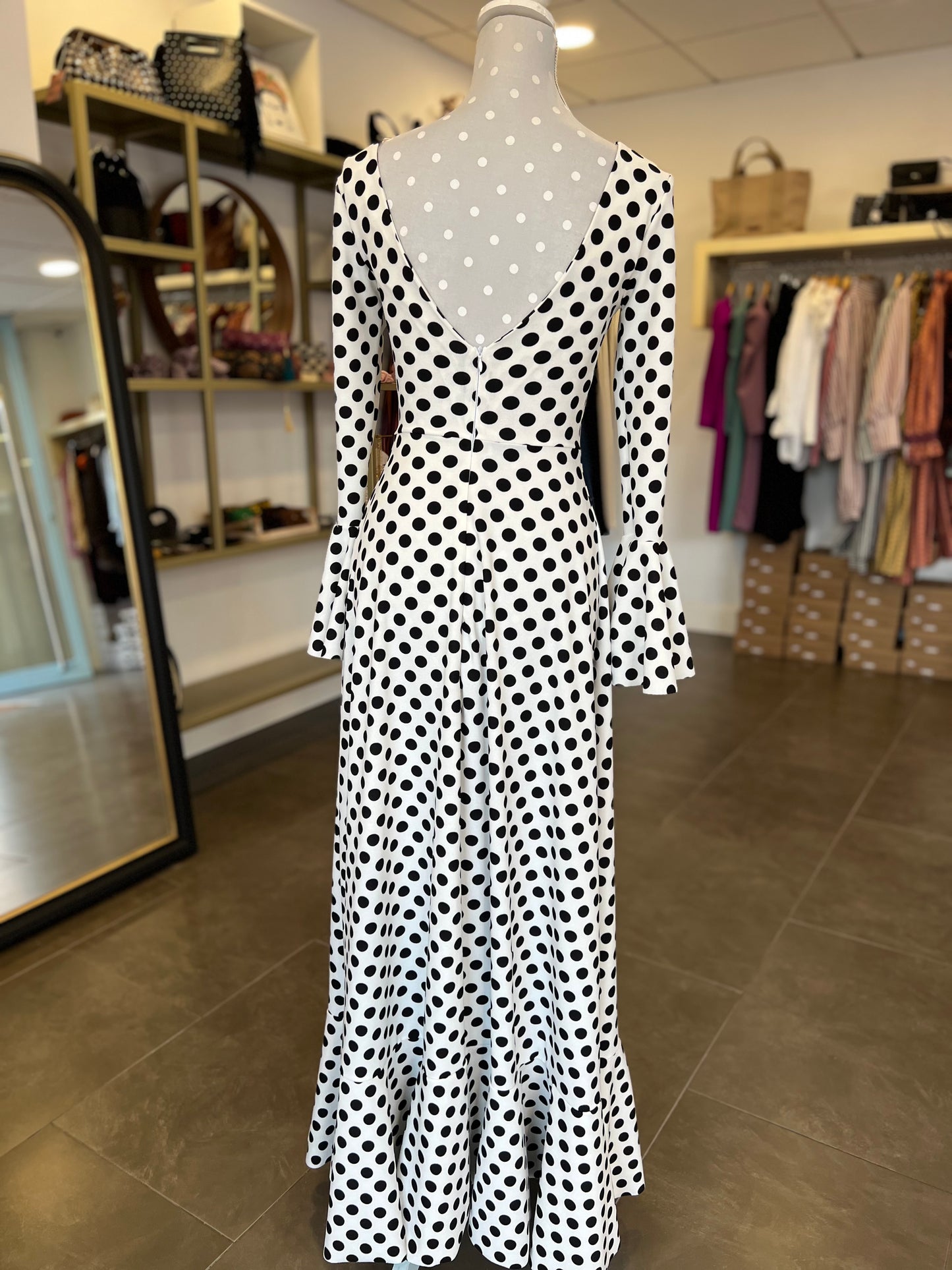 Traje Flamenca Cádiz Negro