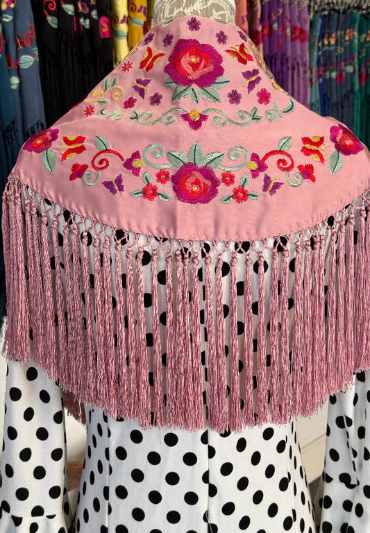 Mantón María rosa bebe