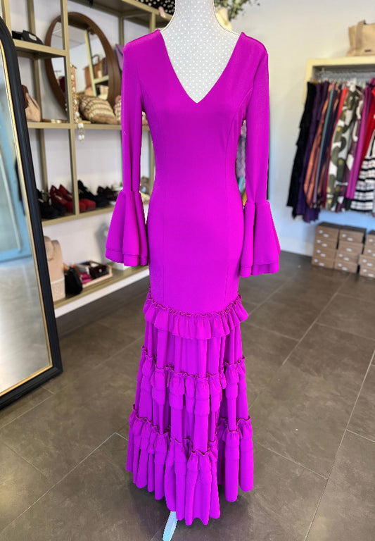 Traje Flamenca Irene Buganvilla