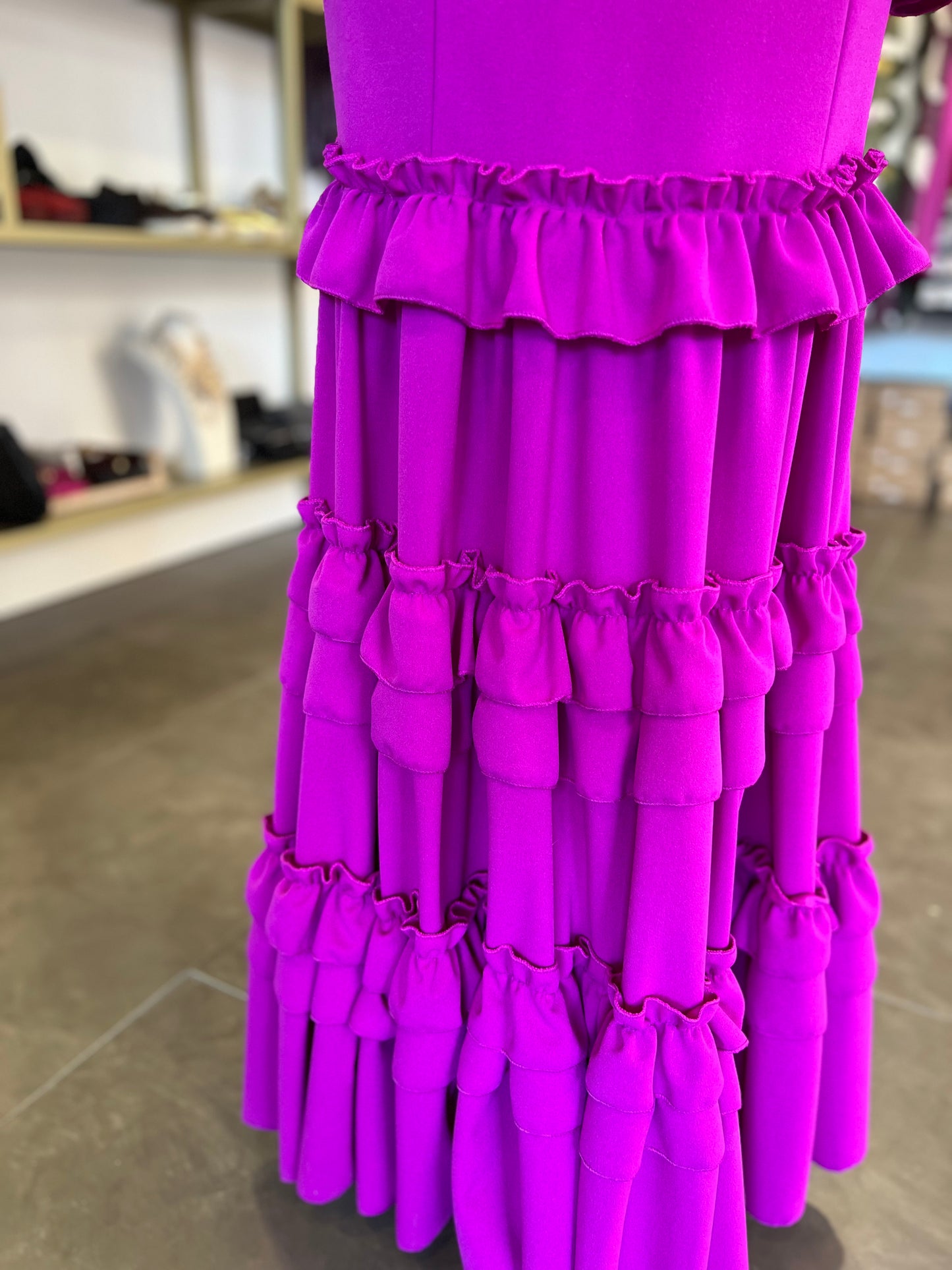 Traje Flamenca Irene Buganvilla