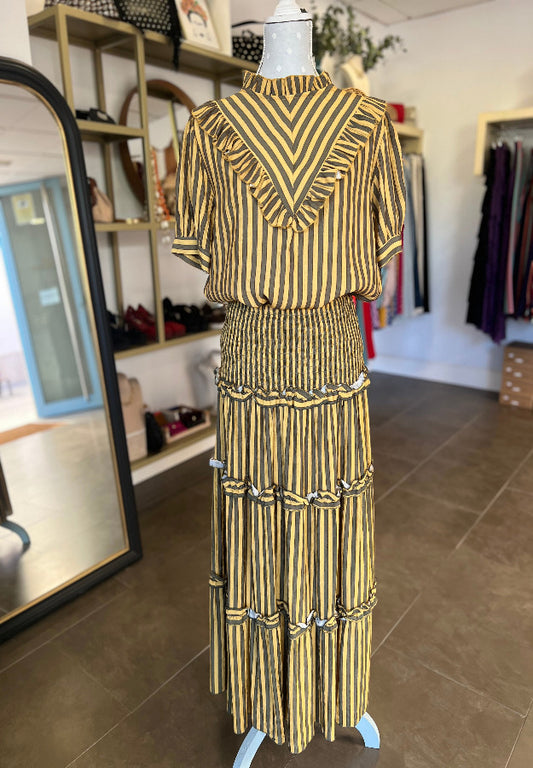 Conjunto Carmen Verde y Amarillo