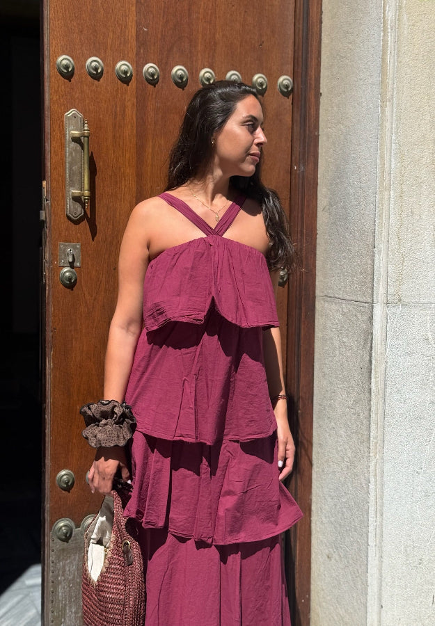 Vestido Gloria Burdeos