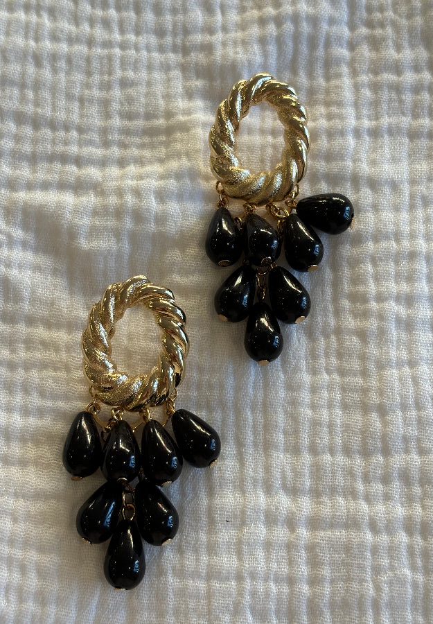 Pendiente Candela negro