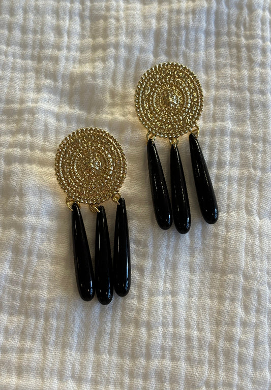 Pendiente Lola negro