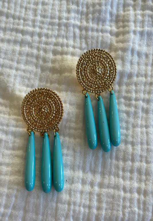 Pendiente Lola turquesa