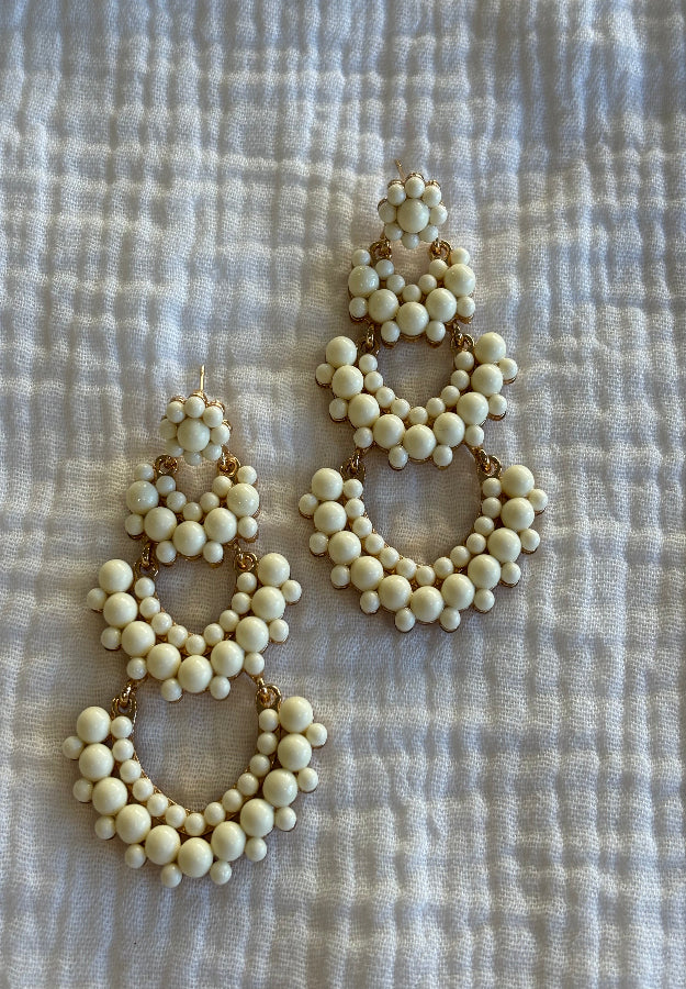 Pendiente Jimena beige