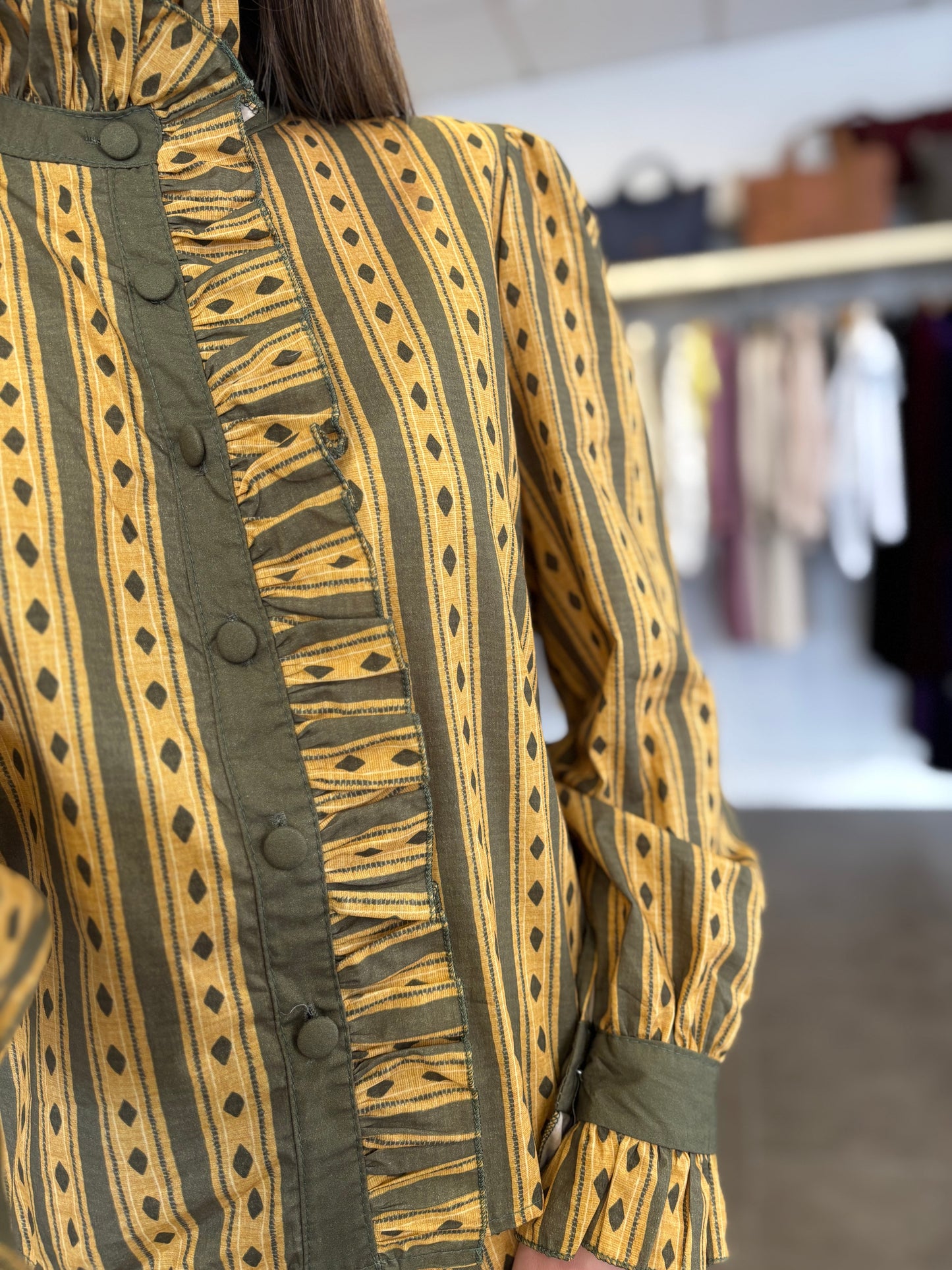 Conjunto Matilda amarillo y verde