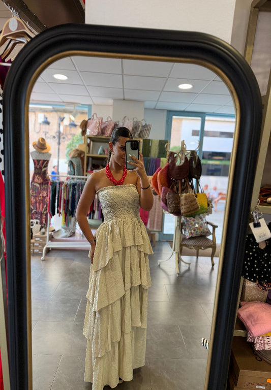 Vestido María Beige