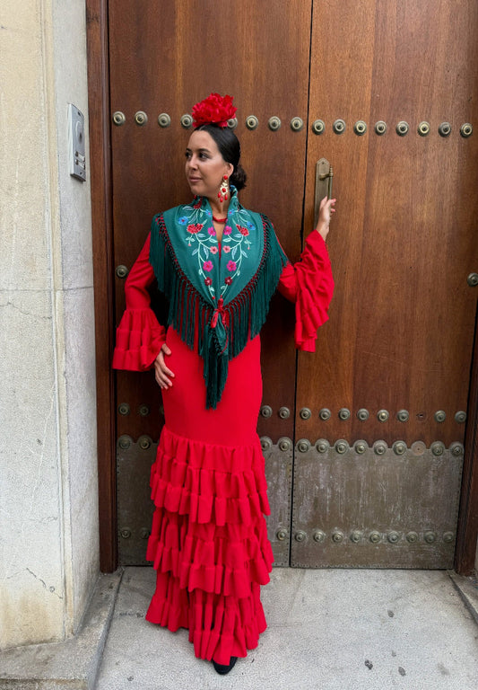 Traje Flamenca Pepa Rojo