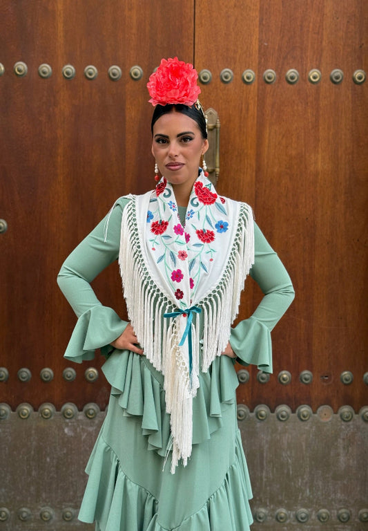 TRAJE FLAMENCA SEVILLA VERDE