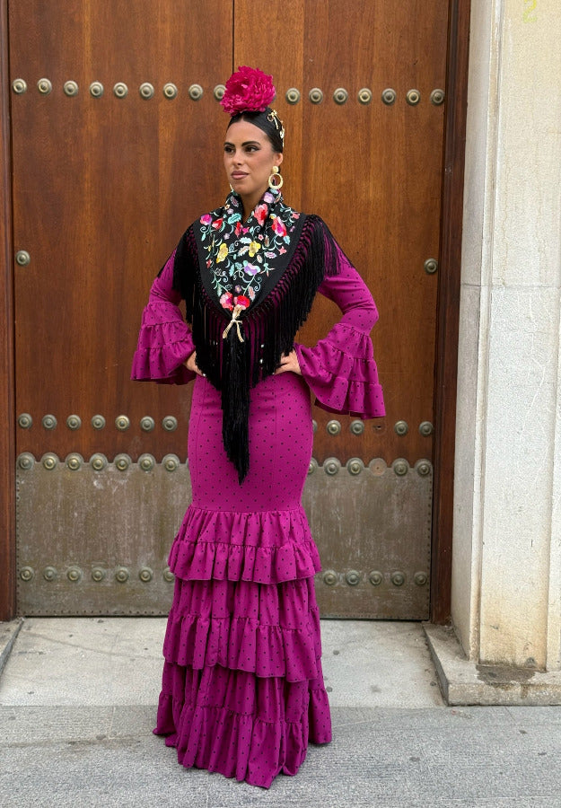 Traje Flamenca Rosario Buganvilla