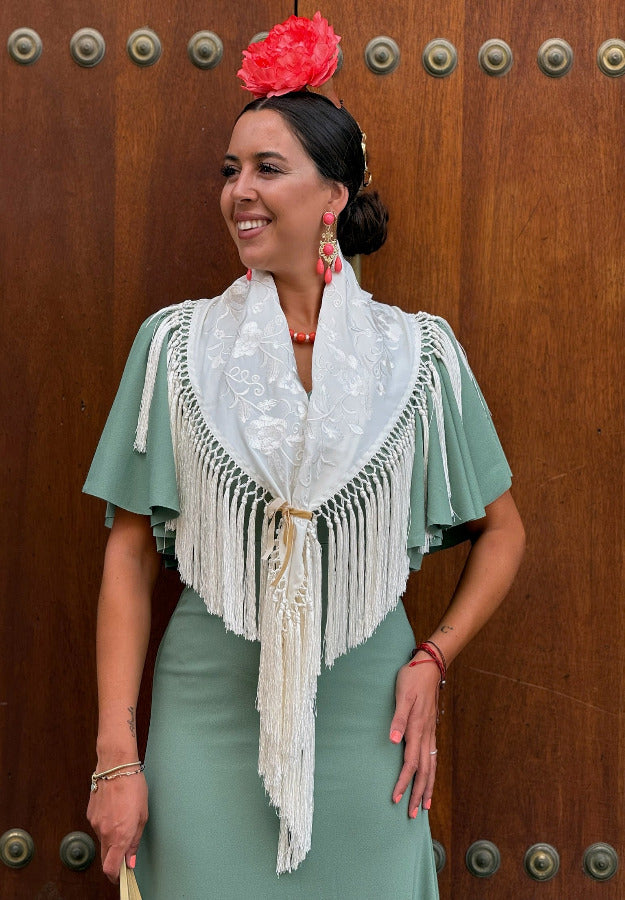 TRAJE FLAMENCA TRIANA VERDE