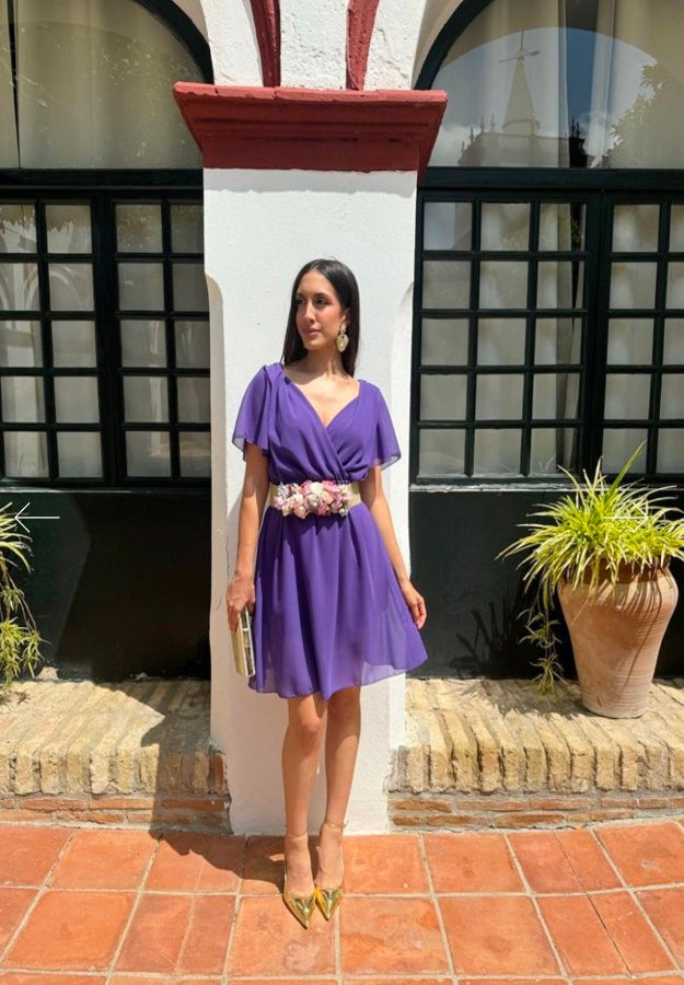 Vestido Martina morado