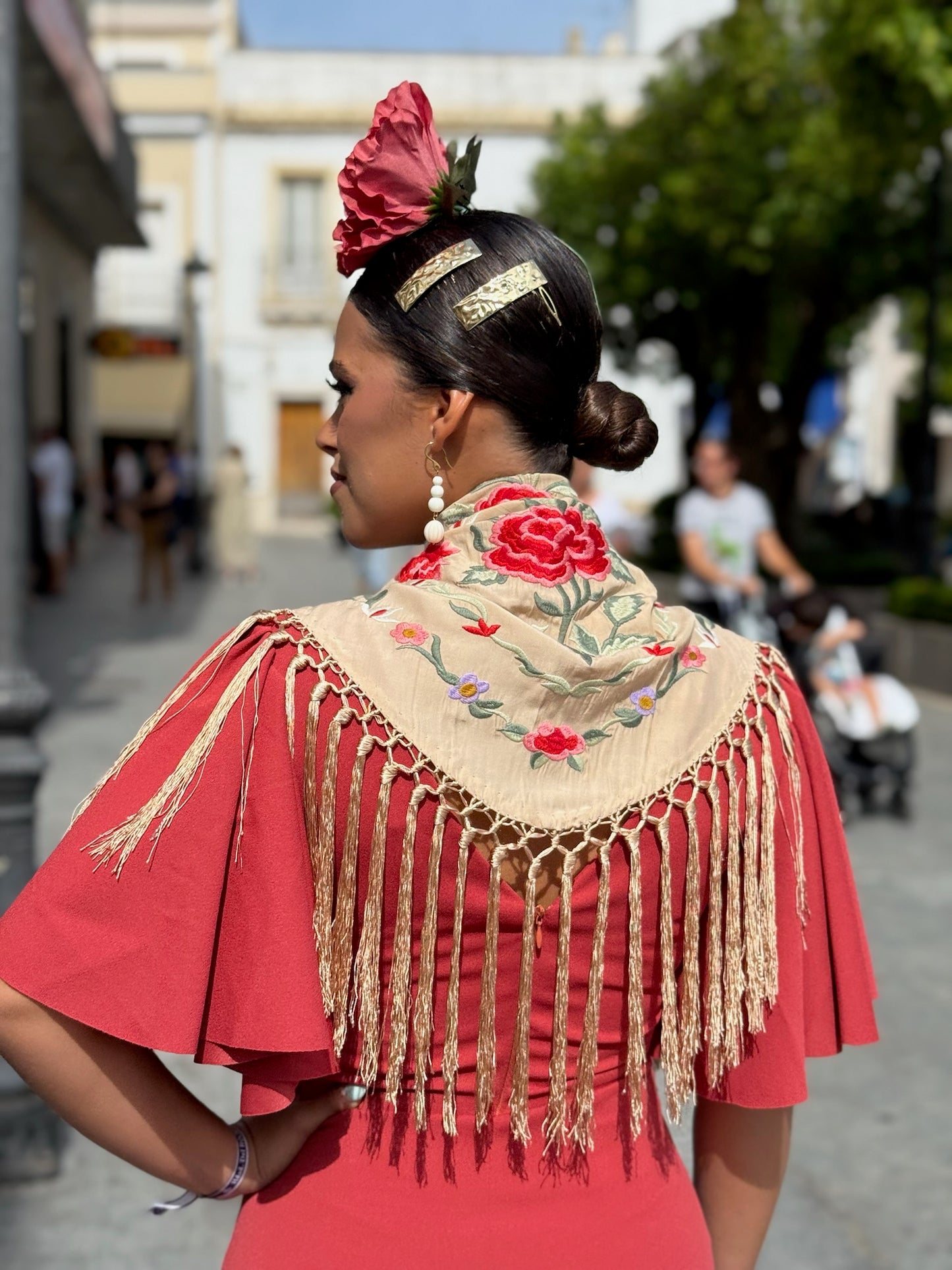 Mantón Lucía Camel