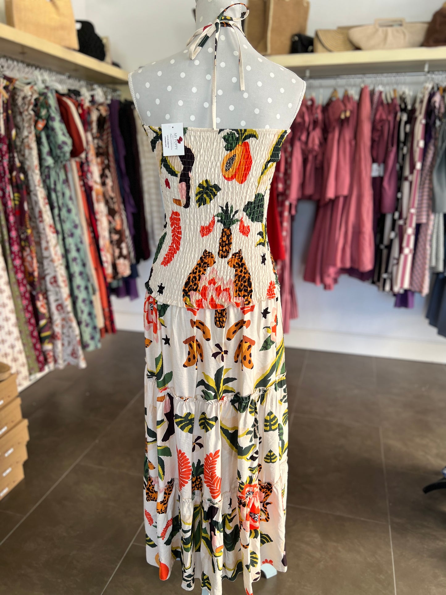 Vestido Aroha Beige