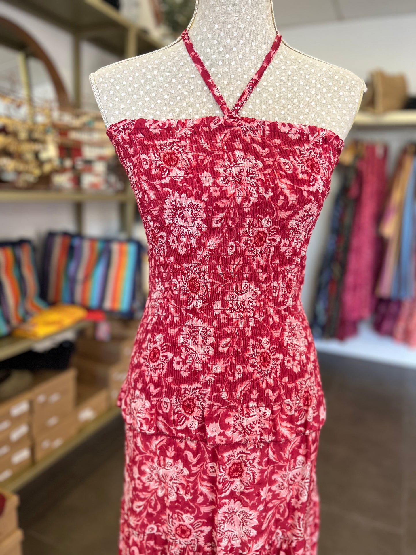 Vestido Mery rojizo Precio