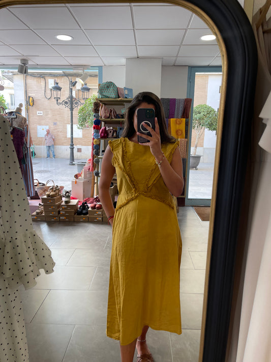 Vestido Celestia Mostaza